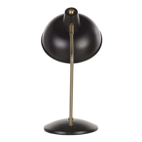 Darby Black and Gold One-Light Table Lamp with Dome Shade, image 6