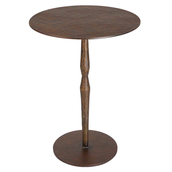 Industria Rustic Copper Bronze Accent Table, image 1