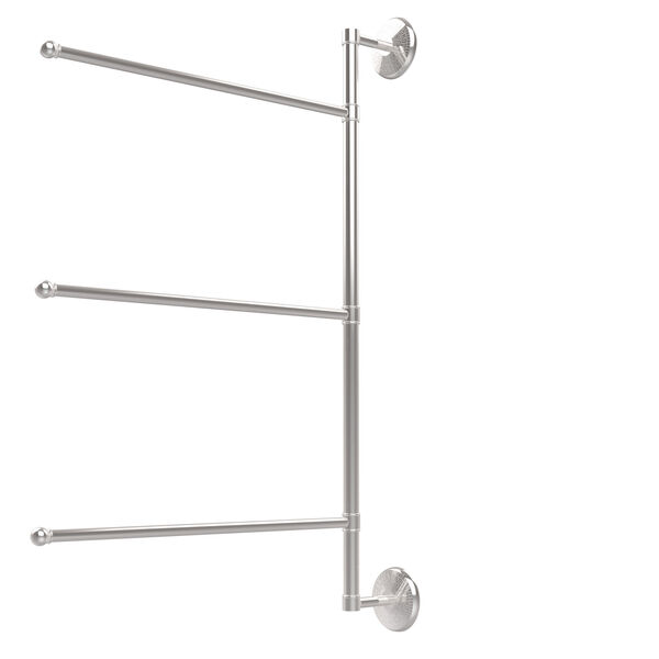 Allied Brass PMC-27/3/16/28-PC Prestige Monte Carlo Collection 3 Swing Arm Vertical 28 Inch Towel Bar 28 Polished Chrome 