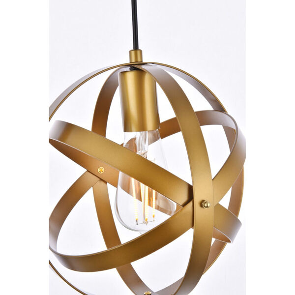Celeste Brass One-Light Pendant, image 4