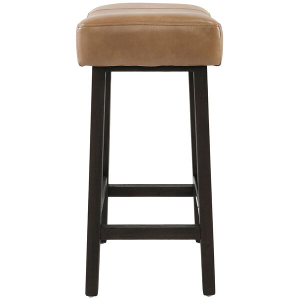Lauri Camel Beige and Dark Brown Backless Counterstool, image 6