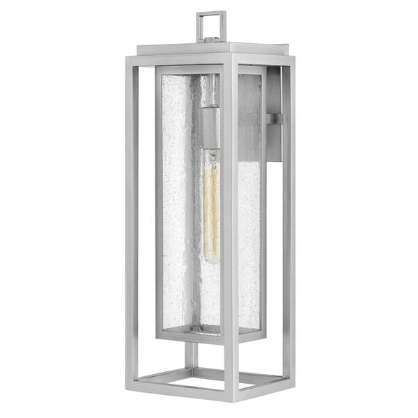 Republic Satin Nickel One-Light Outdoor Large Wall Mount, image 5