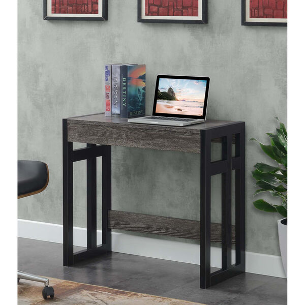Monterey Weathered Gray and Black Desk, image 1