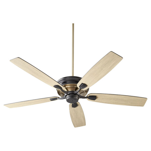 Gamble Noir and Aged Brass 60-Inch Ceiling Fan, image 1