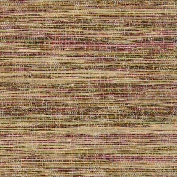 Fine Raw Jute Red, Brown and Beige Wallpaper - SAMPLE SWATCH ONLY, image 1