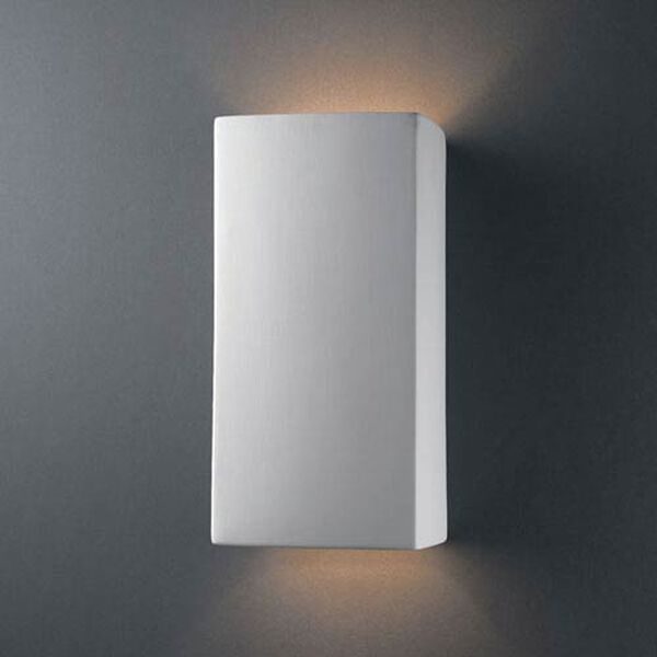Ambiance Bisque Large Rectangle Two-Light Bathroom Wall Sconce, image 1