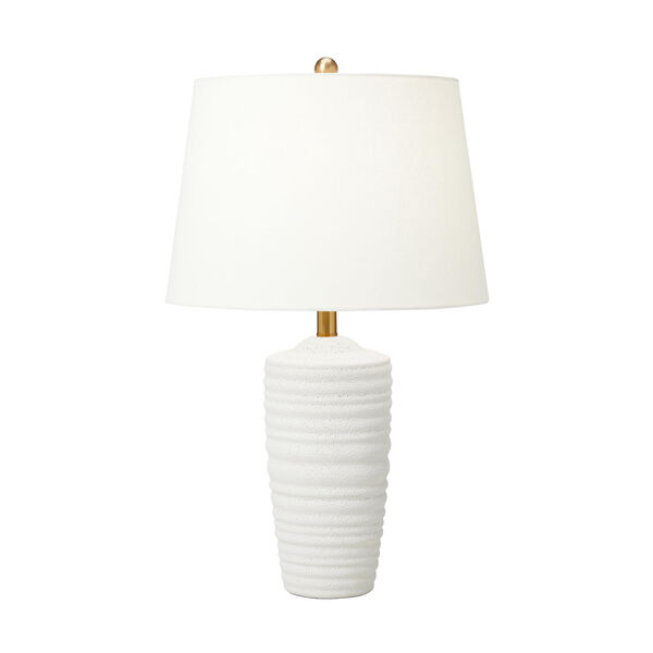 Waveland Porous White One-Light Table Lamp, image 1