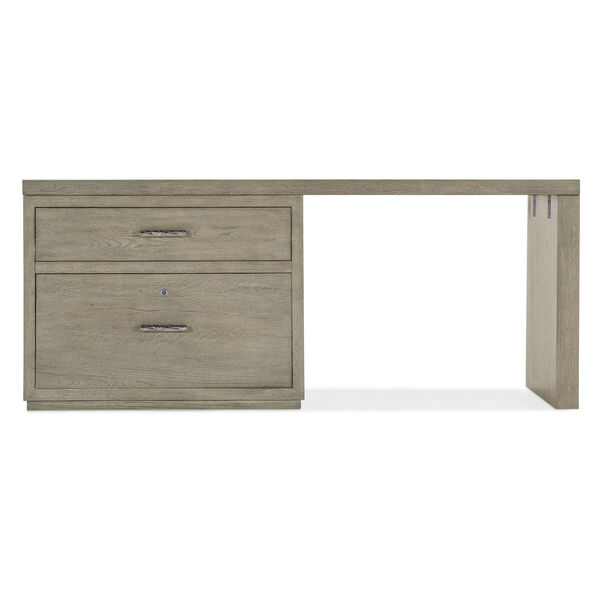Linville Falls Smoked Gray 72-Inch Desk with Lateral File, image 4
