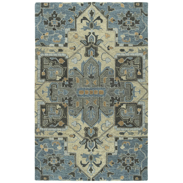 Chancellor Blue Hand-Tufted 5Ft. x 7Ft. 9In Rectangle Rug, image 1