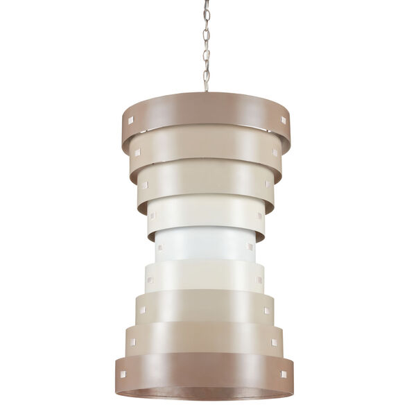 Graduation Taupe and Champagne Six-Light Small Chandelier, image 2