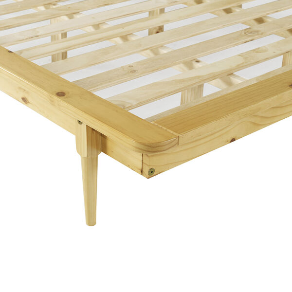 Light Oak Solid Wood Spindle Platform King Bed, image 5