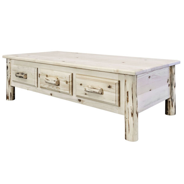 Montana Natural Coffee Table with Six Drawers, image 3