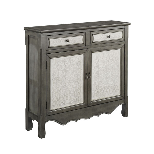 Adrian Gray Antique Console Cabinet, image 1