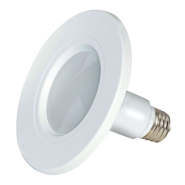 SATCO Frosted White LED Medium LED 8.5 Watt Fixture RetroFit Bulb with 2700K 510 Lumens 80+ CRI and 115 Degrees Beam, image 1