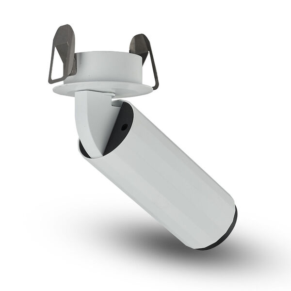 Orbit White Seven-Inch Adjustable LED Flush Mounted Spotlight, image 6