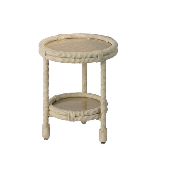 Delta White Rope Side Table, image 1