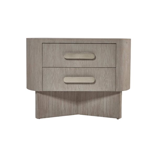 Trianon Light Gray and Silver 38-Inch Nightstand, image 3
