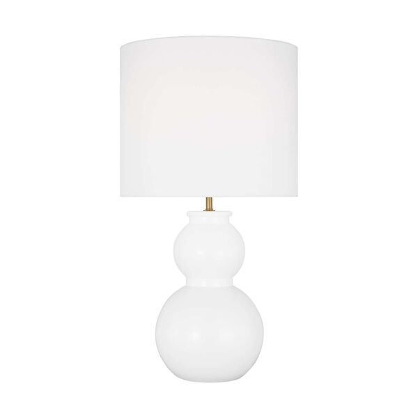 Buckley Gloss White One-Light Medium Table Lamp by Drew and Jonathan, image 1