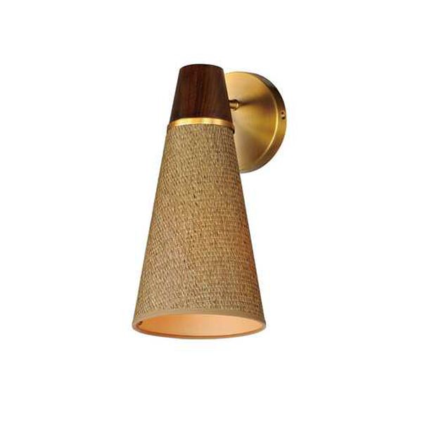 Sumatra Natural Aged Brass One-Light Wall Sconce, image 1