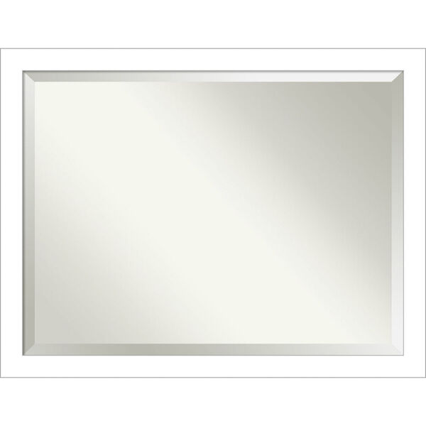 Wedge White 44W X 34H-Inch Bathroom Vanity Wall Mirror, image 1