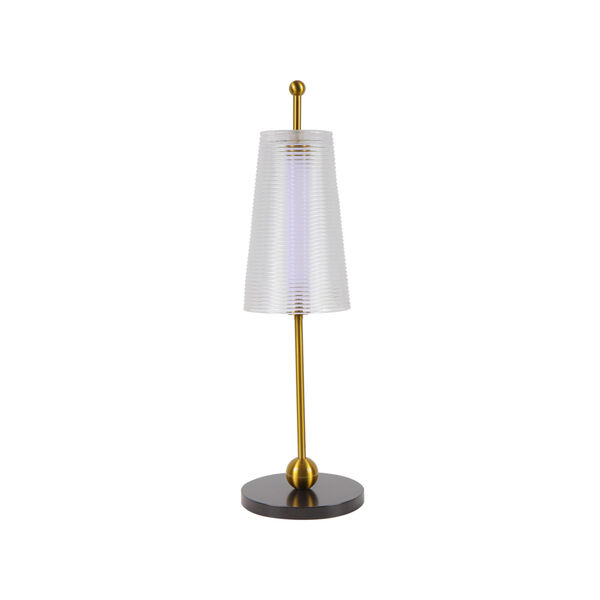 Toscana Oil Rubbed Bronze and Antique Brass LED Table Lamp, image 6