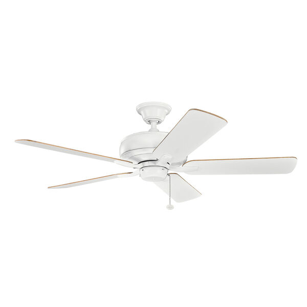Terra Matte White 52-Inch Ceiling Fan, image 1