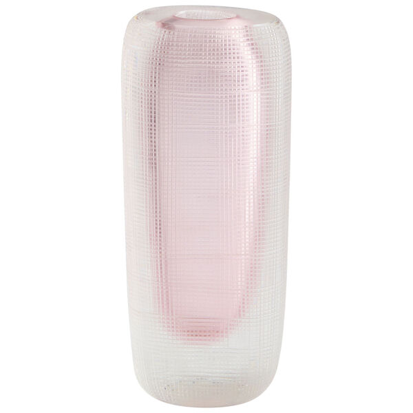 Pink and Clear Neso Vase, image 1