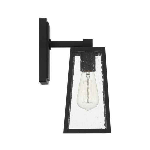Dunn Textured Matte Black 12-Inch One-Light Outdoor Wall Sconce, image 5