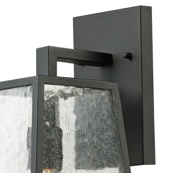 Meditterano Matte Black One Light Outdoor Wall Sconce, image 5