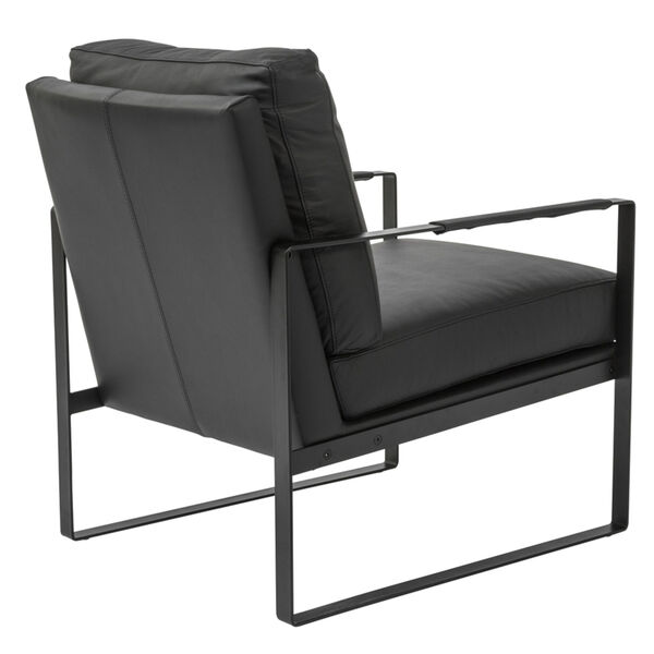 Bettina Black 25-Inch Lounge Chair, image 4