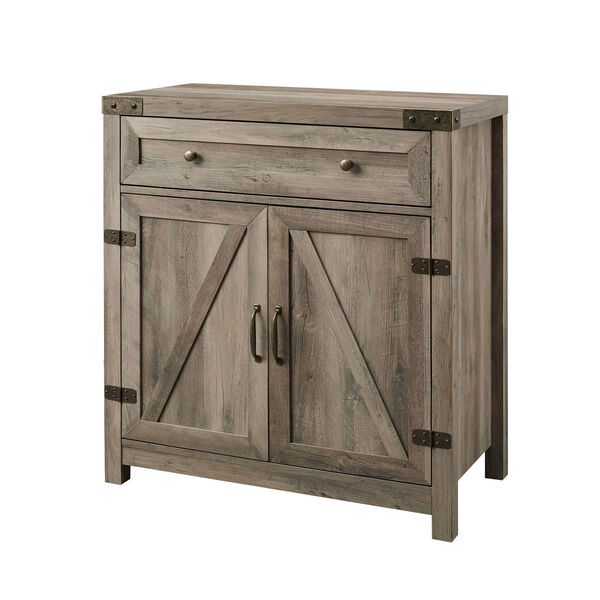Gray and Black Accent Cabinet, image 3