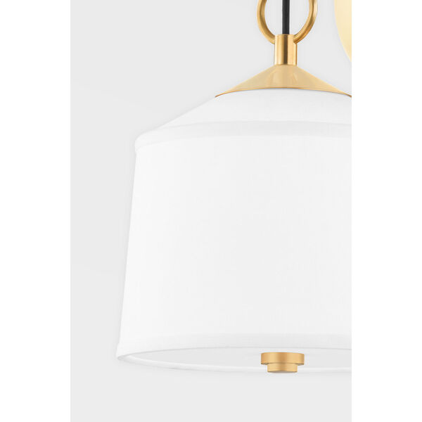 White Plains Aged Brass One-Light Wall Sconce, image 4