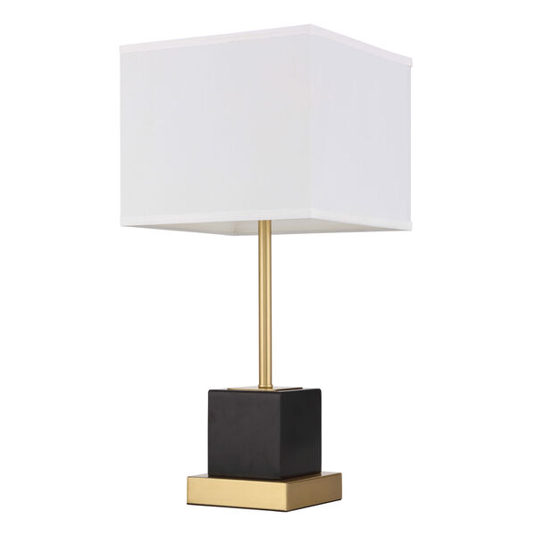 Lana Brushed Brass and Black 12-Inch One-Light Table Lamp, image 3