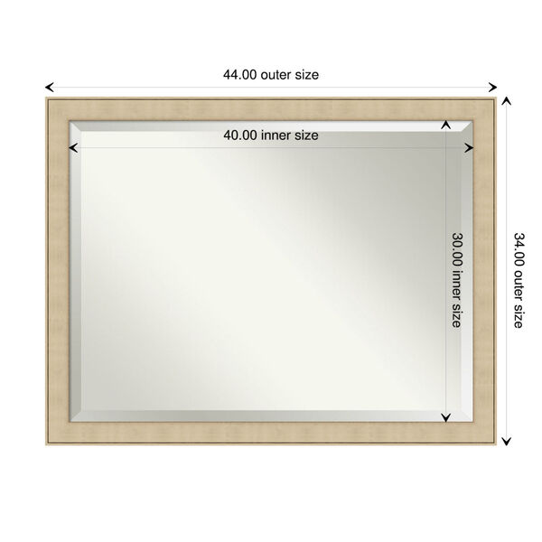 Classic Honey Silver Wall Mirror, image 3