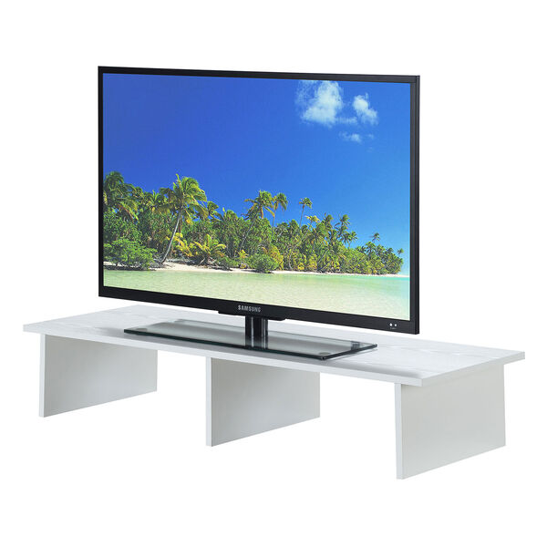 Designs2Go White TV Monitor Riser for TVs up to 46 Inches, image 3