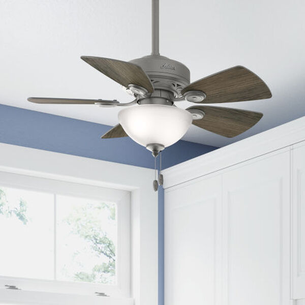 Watson Matte Silver 34-Inch Two-Light LED Ceiling Fan, image 7