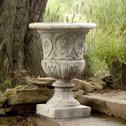 Angel Winged Garden Pot Urn by Orlandi Statuary Made of Fiberstone FS8124 