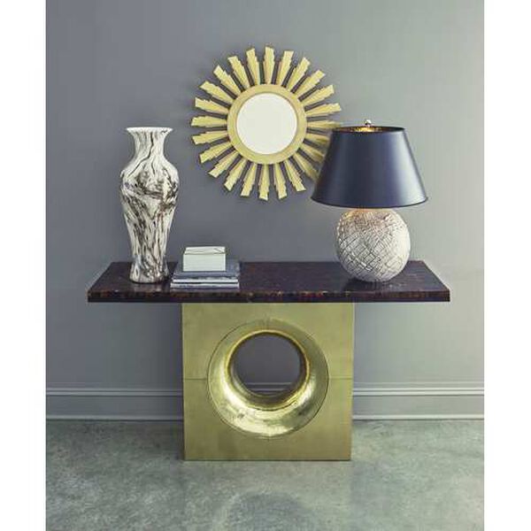 Ally Cream and Gray One-Light Table Lamp with Black Shade, image 7