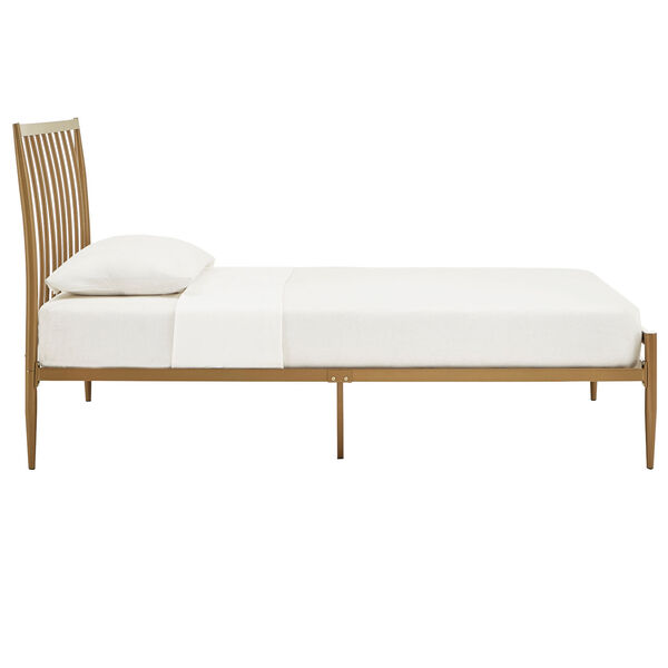 Kennedy Gold Twin Metal Spindle Bed, image 3