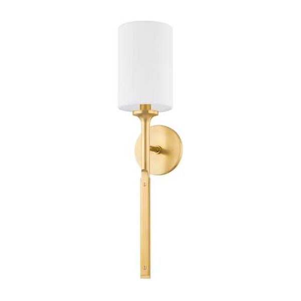 Brewster Aged Brass One-Light Wall Sconce, image 1