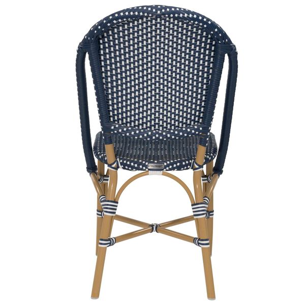 Alu Affaire Sofie Navy, White and Almond Outdoor Dining Chair, image 4