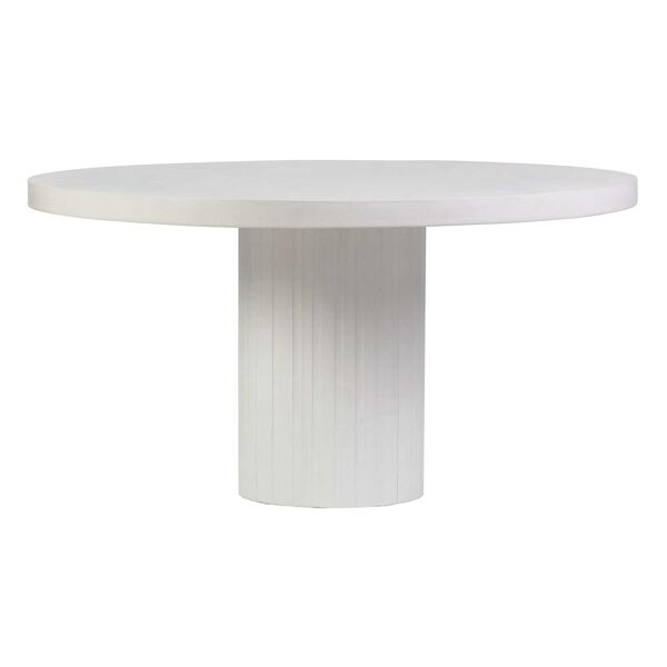 Perpetual Ivory White Tama Round Dining Table, image 1