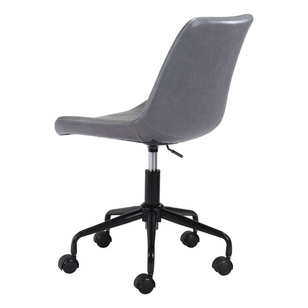 Byron Gray and Black Office Chair, image 6