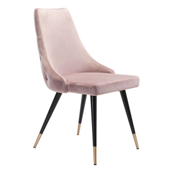 Piccolo Pink, Black and Gold Dining Chair, Set of Two, image 1