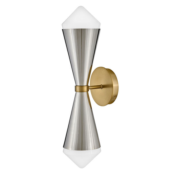 Betty Polished Nickel Two-Light Wall Sconce, image 1
