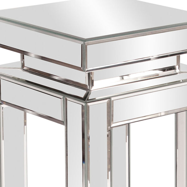 Mirrored Small {pedestal Table, image 3