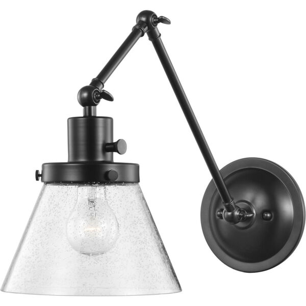 Hinton Black Eight-Inch One-Light ADA Wall Sconce, image 1