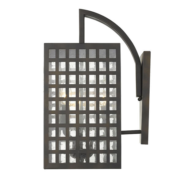 Letzel Oil Rubbed Bronze Three-Light Outdoor Wall Mount, image 6