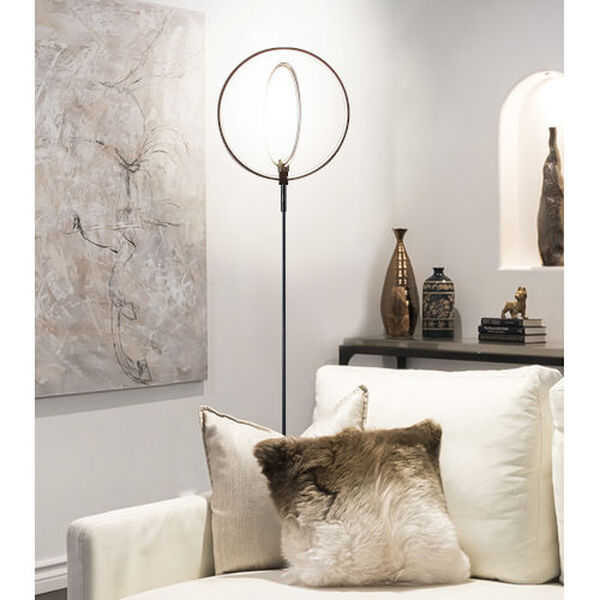 Eclipse Two-Light Integrated LED Floor Lamp, image 3