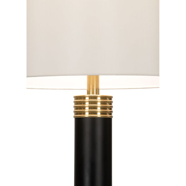 Leopold Black and White One-Light Floor Lamp, image 2